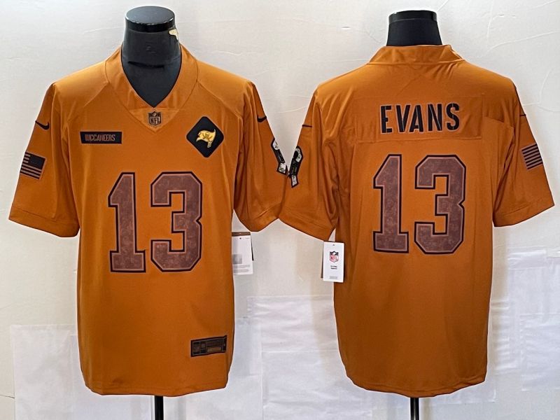 Men Tampa Bay Buccaneers #13 Evans brown Nike 2023 Salute To Service Limited NFL Jersey->los angeles rams->NFL Jersey